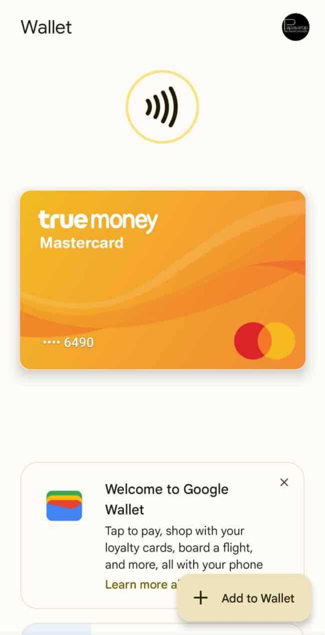 True Mastercard Google Pay